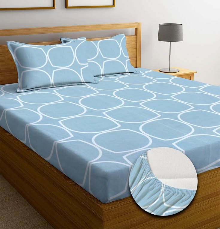 Premium Cotton Elastic Fitted Bedsheet