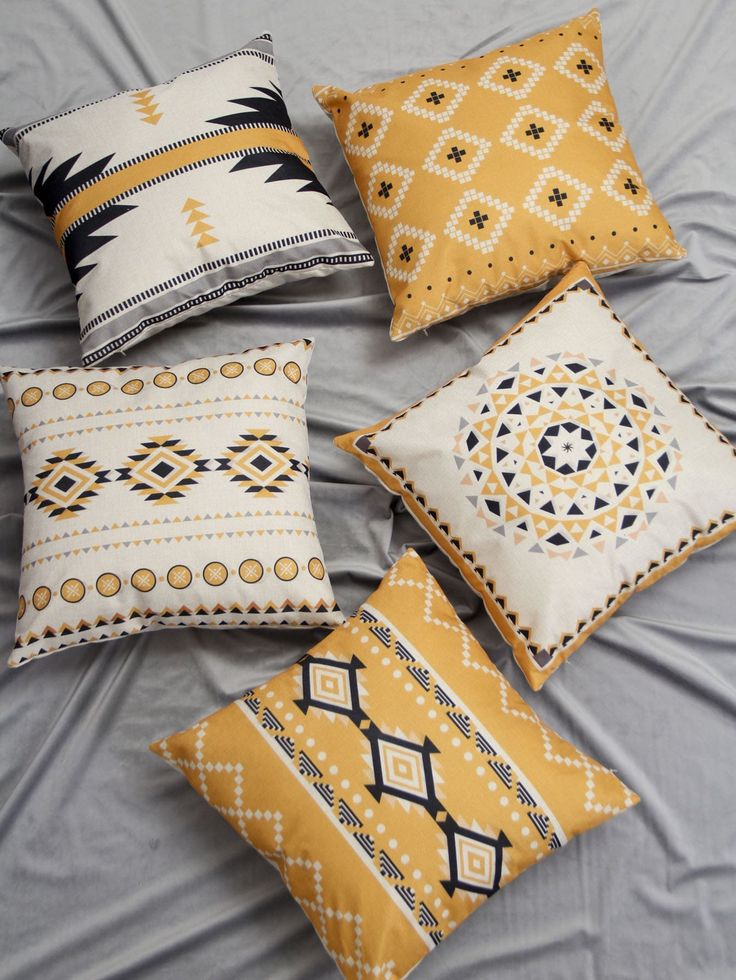 Bohemian Geometric Pattern Cushion Cover