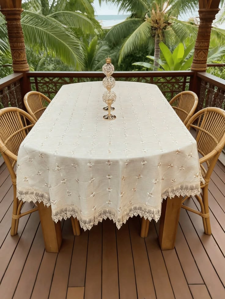 Gray Linen Tablecloth Ideas