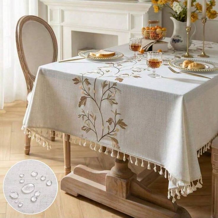 Mantel rectangular Table Cloth