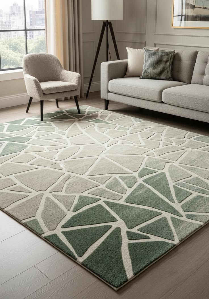 Classic hand tufted rug for Living Room Decor